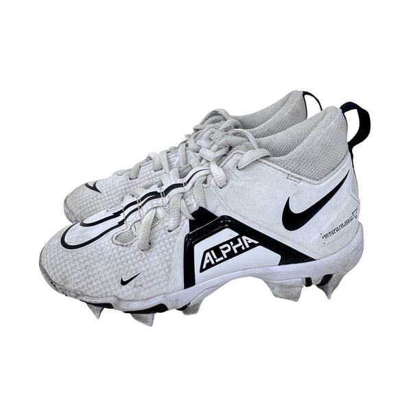 Nike Alpha Menace 3 Shark Football‎ Cleats Men's 13C White Fast Flex CV0581-100 - Picture 2 of 9